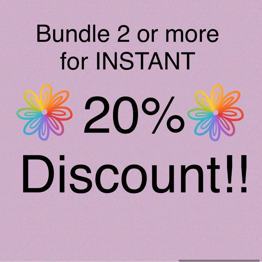 BUNDLE 2 OR MORE FOR EXTRA 20% OFF